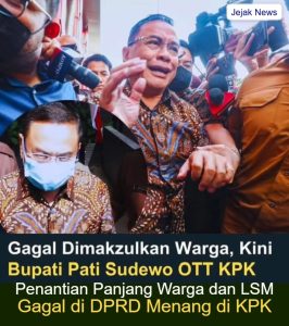 Penangkapan Bupati Pati Sudewo (SDW) dalam operasi tangkap tangan di Jawa Tengah.