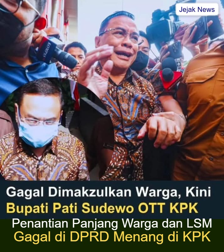 Penangkapan Bupati Pati Sudewo (SDW) dalam operasi tangkap tangan di Jawa Tengah.