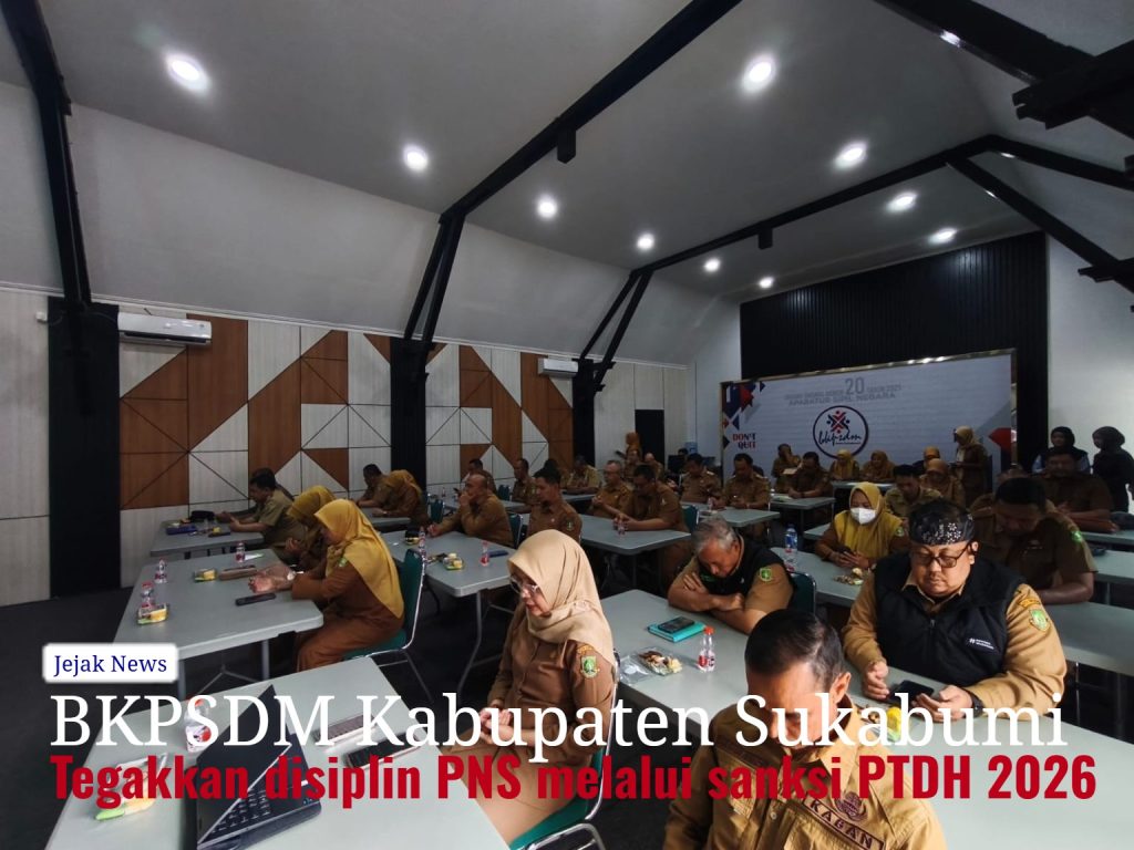 BKPSDM Kabupaten Sukabumi tegakkan disiplin PNS melalui sanksi PTDH 2026".
