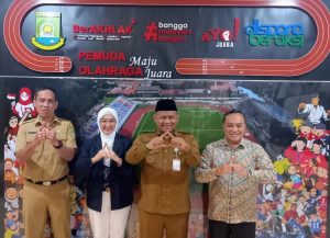 Pertemuan Kepala Dispora Kota Tangerang Kaonang dengan pimpinan Universitas Salakanagara membahas program beasiswa atlet dan pemuda berprestasi