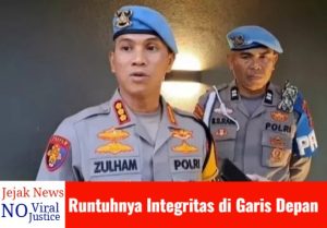 Foto dokumentasi gedung Mapolda Sulawesi Selatan dengan penjagaan ketat, merepresentasikan proses hukum yang sedang berjalan terhadap oknum kepolisian.