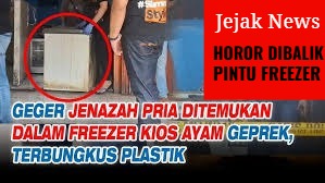 Tim Inafis Polda Metro Jaya mengamankan alat pembeku (freezer) sebagai barang bukti pembunuhan di Bekasi.