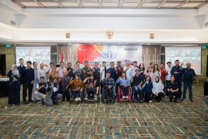  Suasana pembukaan ToT Manajemen Talenta Olahraga Disabilitas oleh Kemenpora RI di Surakarta yang dihadiri para atlet elite dan praktisi NPC Indonesia.