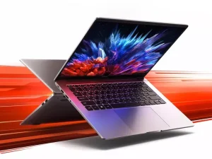 Tampilan desain elegan laptop terbaru Redmi yang menonjolkan profil tipis namun bertenaga untuk kebutuhan profesional.