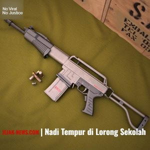 Senjata api shotgun taktis Franchi SPAS-15 kaliber 12 gauge buatan Italia yang diamankan polisi dari area sekolah swasta di Kebayoran Lama.