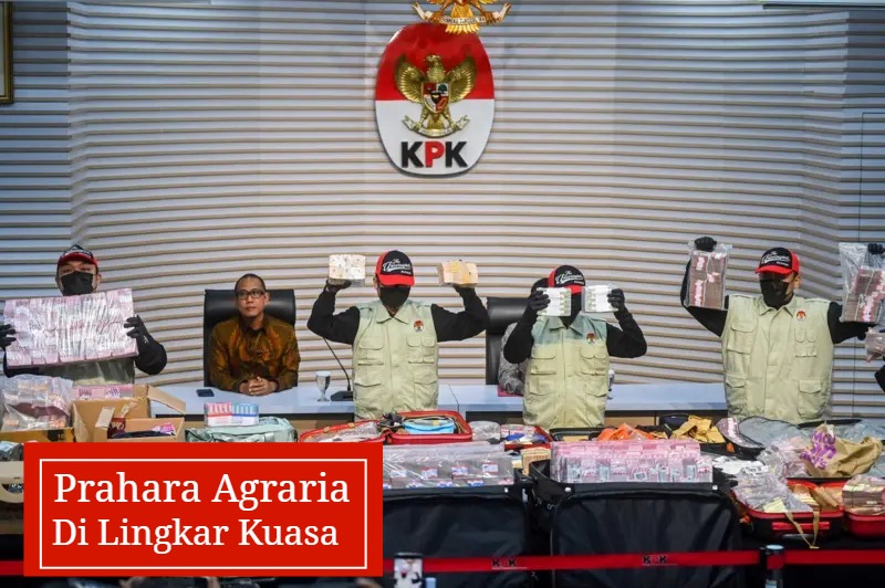 Tumpukan uang tunai miliaran rupiah dalam pecahan mata uang asing dan rupiah di dalam koper yang disita KPK saat konferensi pers OTT HGB Summarecon.