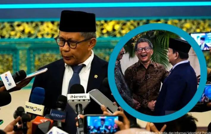 Suasana upacara pelantikan Dewan Pertimbangan Presiden (Wantimpres) periode terbaru oleh Presiden Prabowo Subianto di Istana Negara.